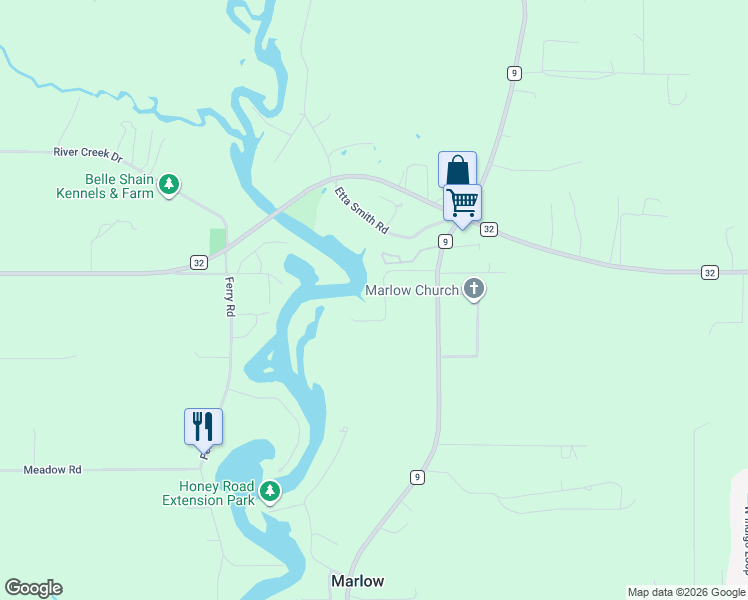 map of restaurants, bars, coffee shops, grocery stores, and more near 16905 Sweeney Road in Summerdale