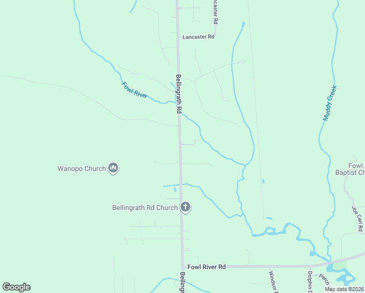 map of restaurants, bars, coffee shops, grocery stores, and more near 10527 Bellingrath Rd in Theodore