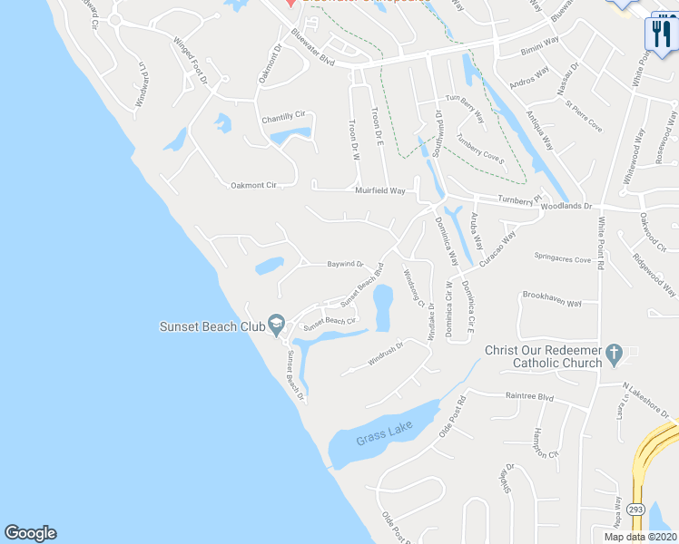 map of restaurants, bars, coffee shops, grocery stores, and more near 108 Baywind Drive in Niceville