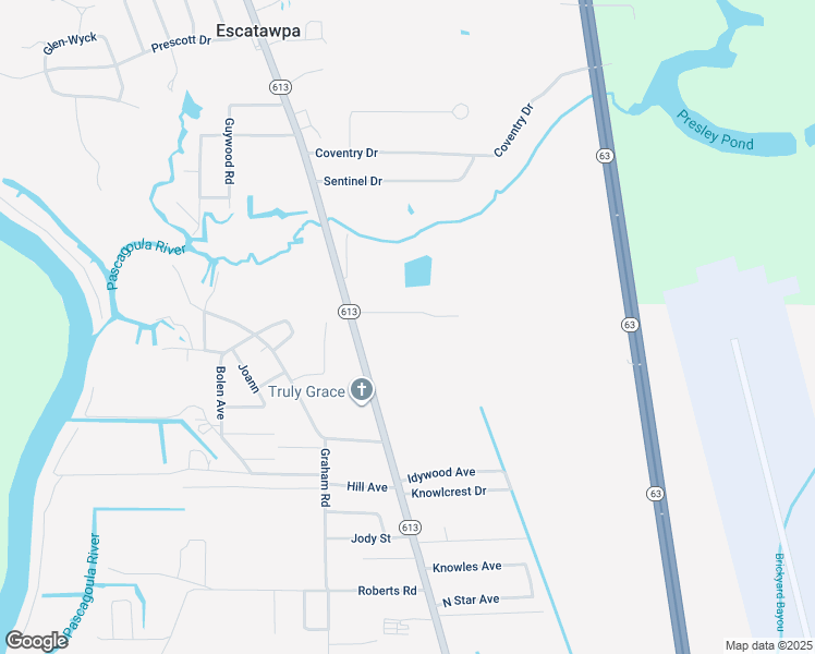 8916 Highway 613, Escatawpa MS Walk Score