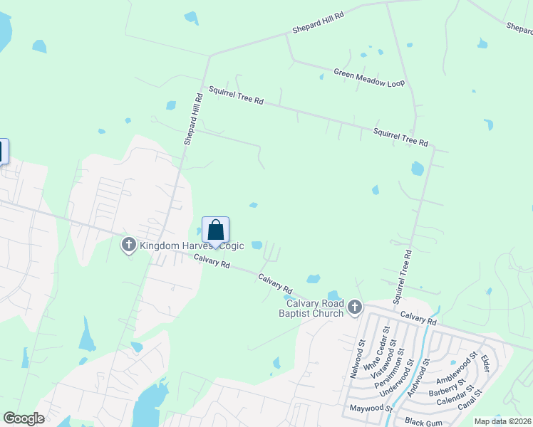 map of restaurants, bars, coffee shops, grocery stores, and more near 12896 Calvary Road in Willis