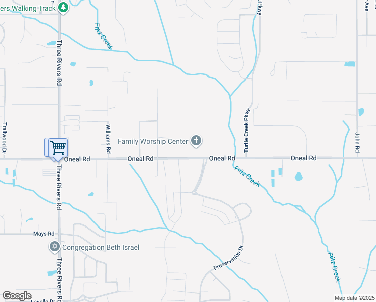 map of restaurants, bars, coffee shops, grocery stores, and more near 13188 Oneal Road in Gulfport