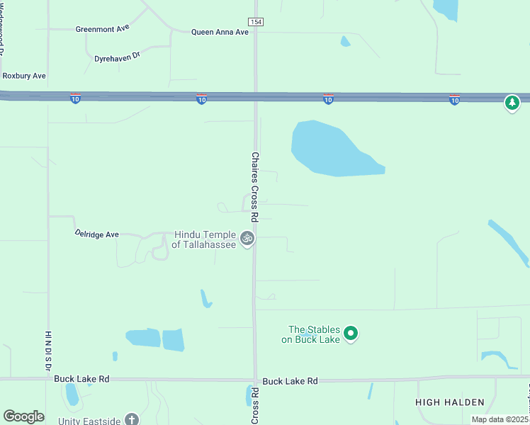 map of restaurants, bars, coffee shops, grocery stores, and more near 2415 Chaires Cross Road in Tallahassee