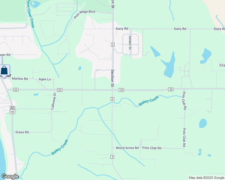 map of restaurants, bars, coffee shops, grocery stores, and more near 18125 County Road 3 in Fairhope