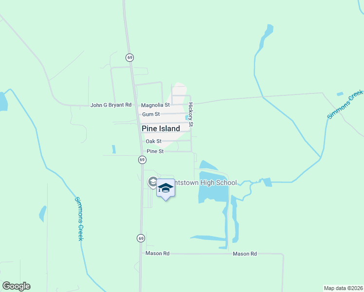 map of restaurants, bars, coffee shops, grocery stores, and more near 20899 Oak Street in Blountstown