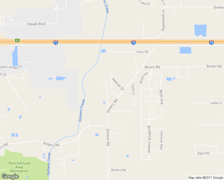 map of restaurants, bars, coffee shops, grocery stores, and more near 42434 Pelican Drive in Ponchatoula