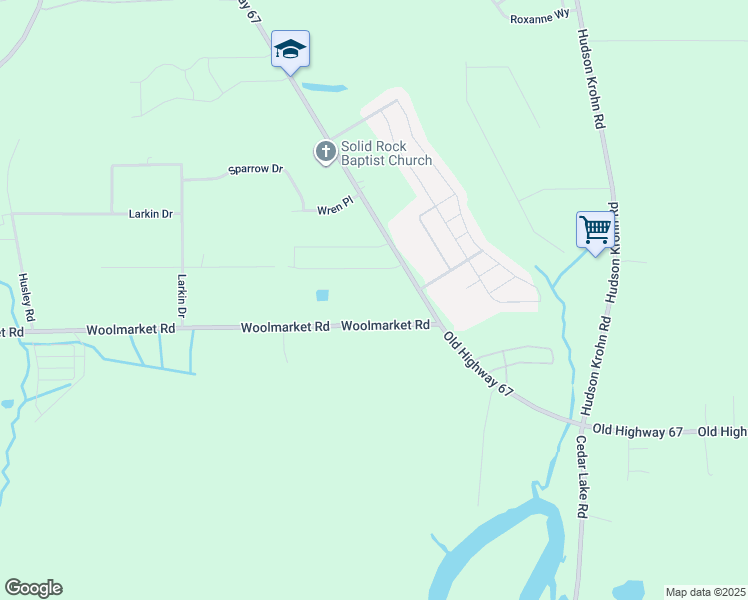 map of restaurants, bars, coffee shops, grocery stores, and more near 6446 Woolmarket Road in Biloxi