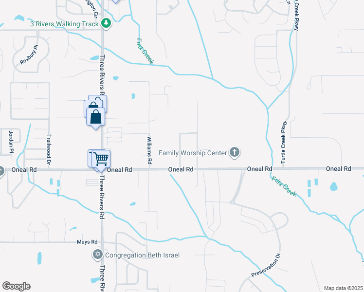 map of restaurants, bars, coffee shops, grocery stores, and more near 13124 Tracewood Drive in Gulfport