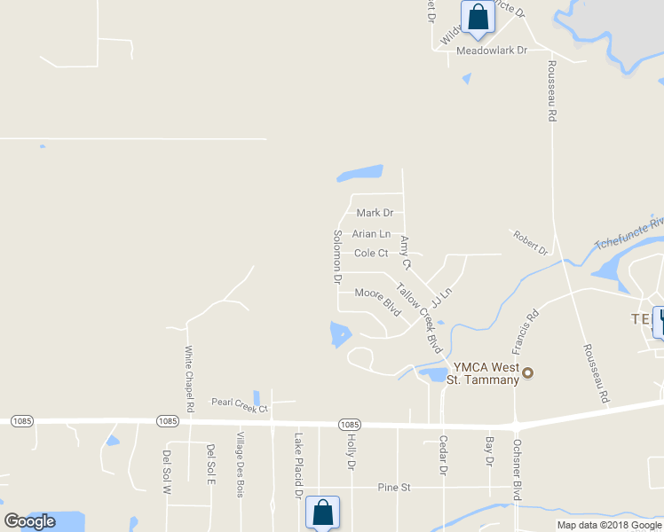 map of restaurants, bars, coffee shops, grocery stores, and more near 693 Solomon Drive in Covington