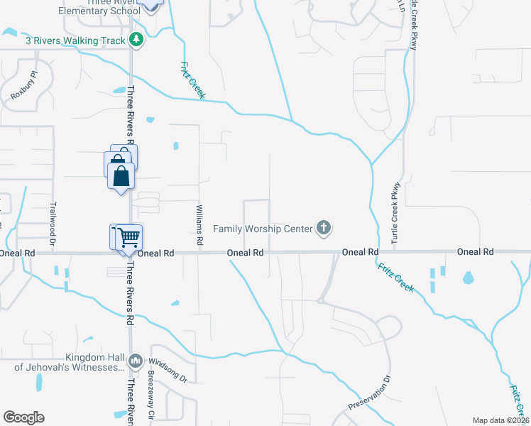 map of restaurants, bars, coffee shops, grocery stores, and more near 13160 Tracewood Drive in Gulfport