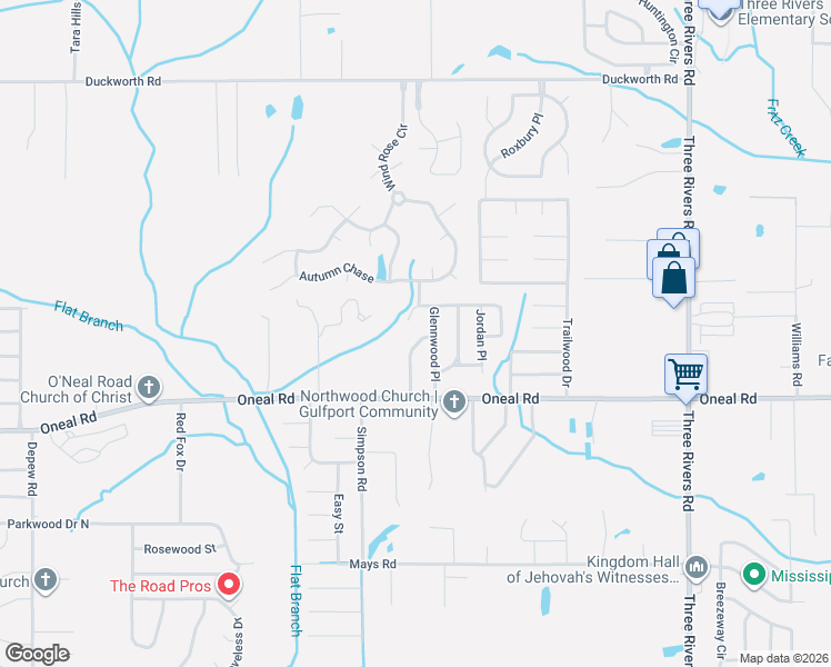 map of restaurants, bars, coffee shops, grocery stores, and more near 14353 Creekwood Cove in Gulfport