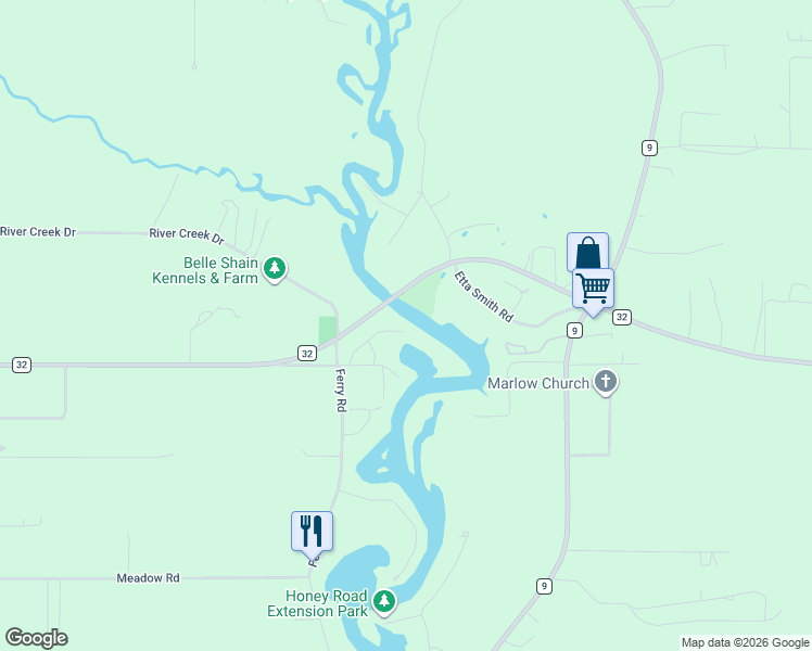 map of restaurants, bars, coffee shops, grocery stores, and more near 12905 Dixie Rd in Fairhope