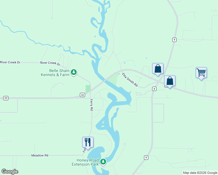 map of restaurants, bars, coffee shops, grocery stores, and more near 12905 Dixie Rd in Fairhope
