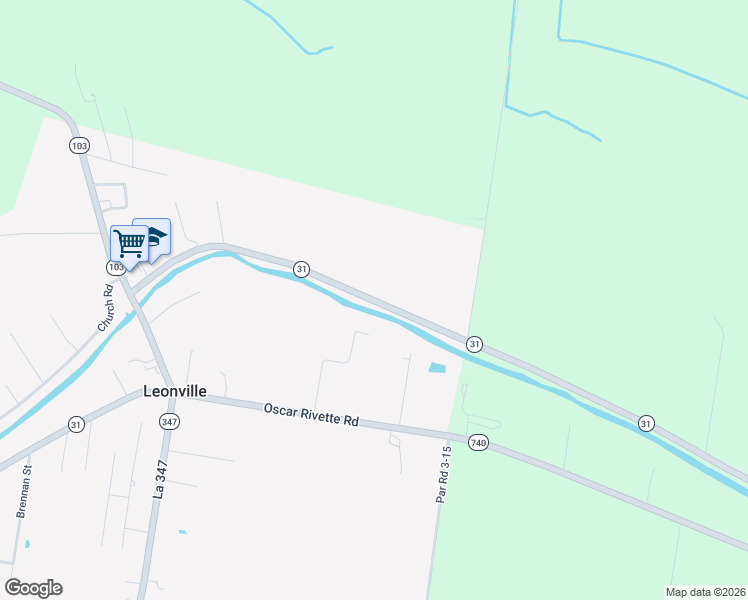 map of restaurants, bars, coffee shops, grocery stores, and more near 3698 Louisiana 31 in Arnaudville