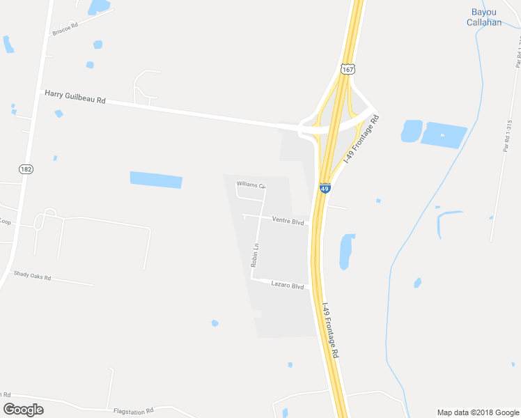 map of restaurants, bars, coffee shops, grocery stores, and more near 225 Robin Lane in Opelousas