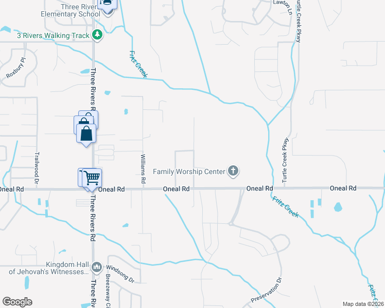 map of restaurants, bars, coffee shops, grocery stores, and more near 13160 Tracewood Drive in Gulfport