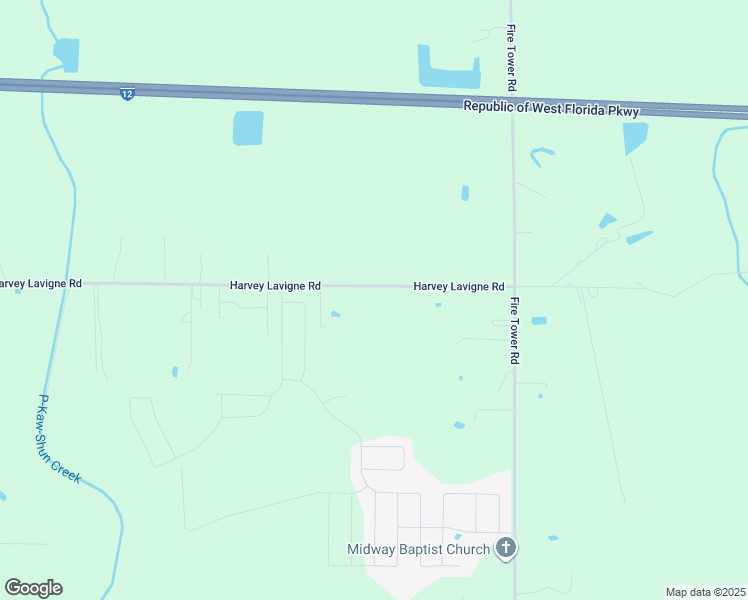 map of restaurants, bars, coffee shops, grocery stores, and more near 26366 Harvey Lavigne Road in Ponchatoula