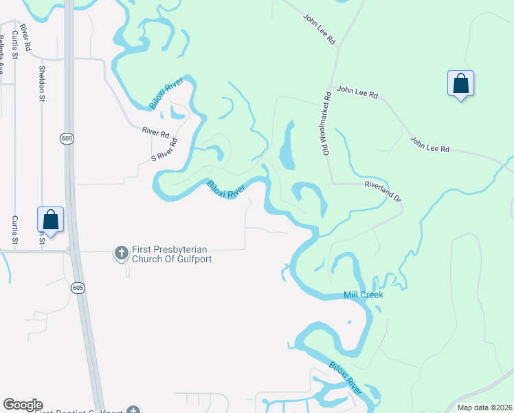 map of restaurants, bars, coffee shops, grocery stores, and more near 1065-10589 Cypress Bend in Gulfport