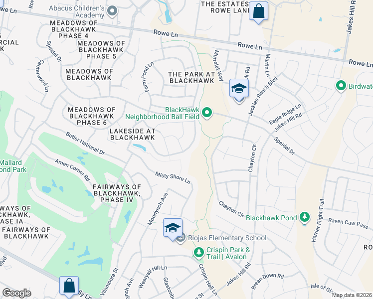 map of restaurants, bars, coffee shops, grocery stores, and more near 3018 Winding Shore Lane in Pflugerville