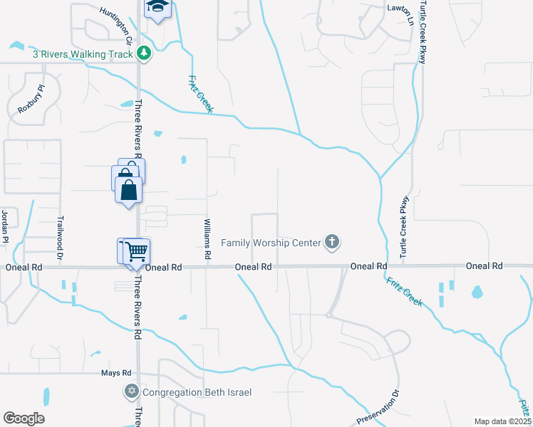 map of restaurants, bars, coffee shops, grocery stores, and more near 13124 Tracewood Drive in Gulfport