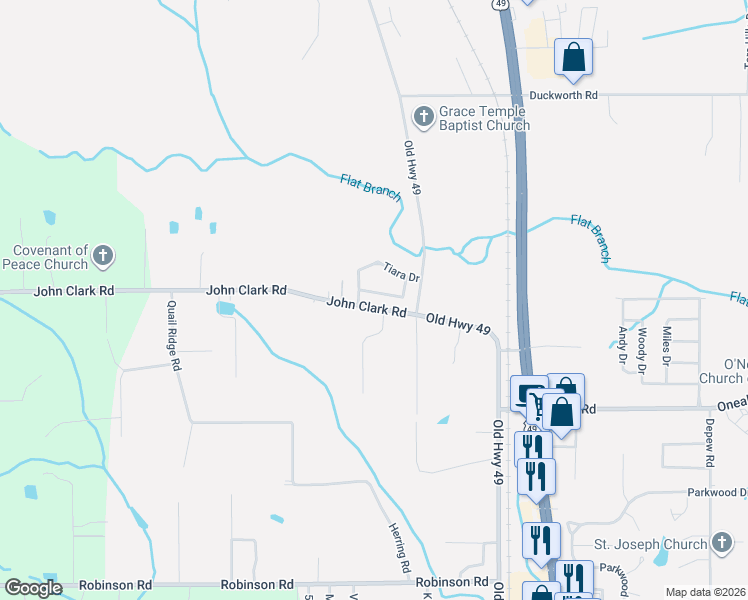 map of restaurants, bars, coffee shops, grocery stores, and more near 13115 Sweetwater Trail in Gulfport