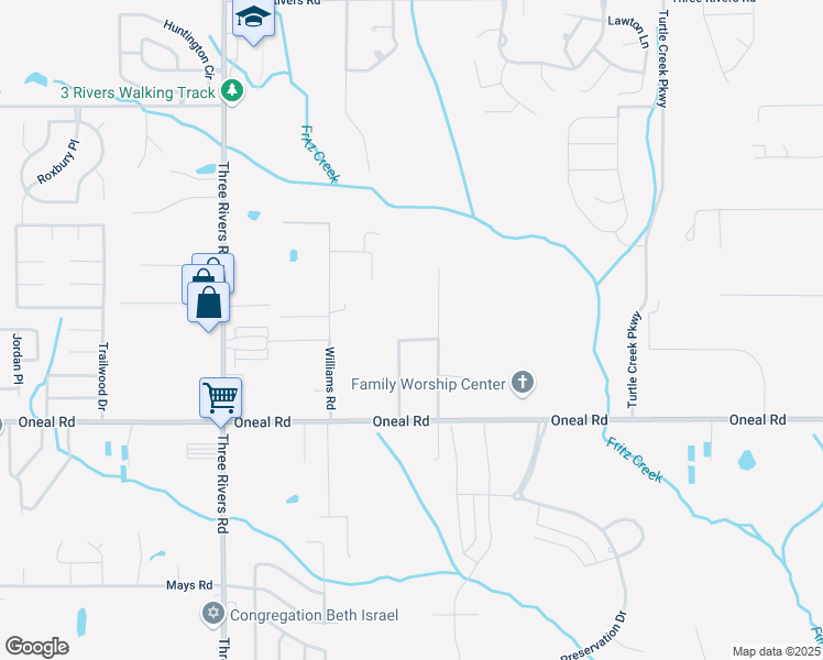 map of restaurants, bars, coffee shops, grocery stores, and more near 13124 Tracewood Drive in Gulfport