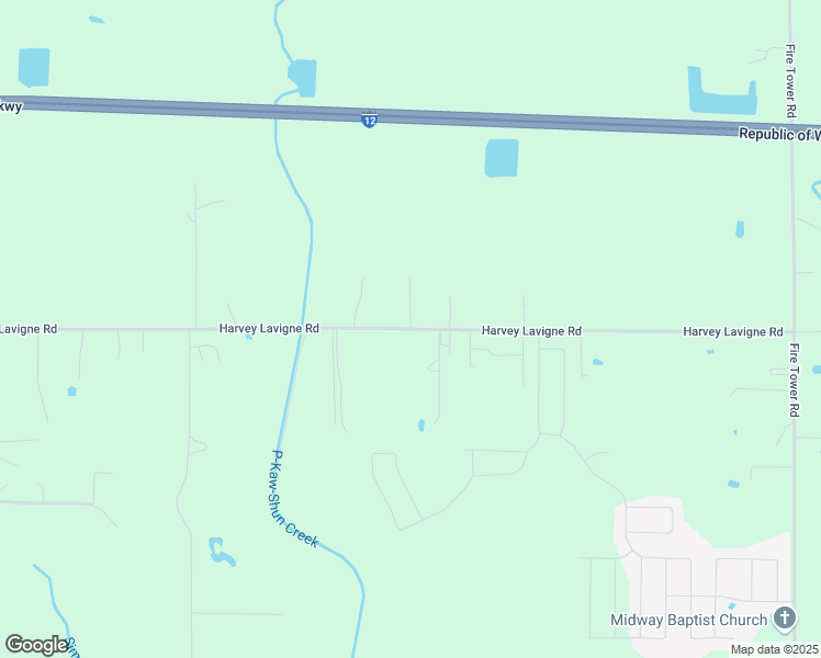 map of restaurants, bars, coffee shops, grocery stores, and more near Harvey Lavigne Road in Ponchatoula