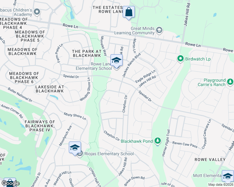 map of restaurants, bars, coffee shops, grocery stores, and more near 3113 Speidel Drive in Pflugerville