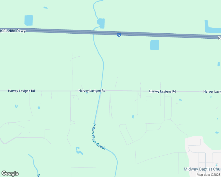 map of restaurants, bars, coffee shops, grocery stores, and more near 25513 Harvey Lavigne Road in Ponchatoula