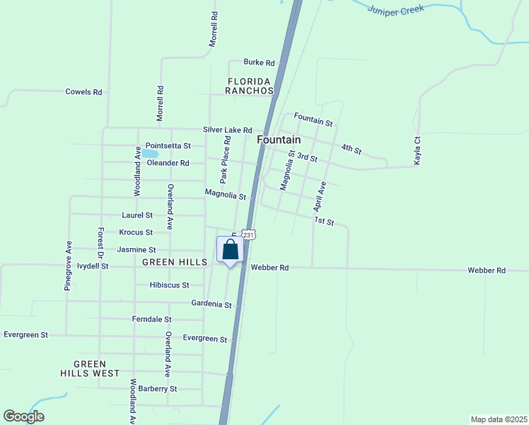 map of restaurants, bars, coffee shops, grocery stores, and more near 12200 1st Street in Fountain