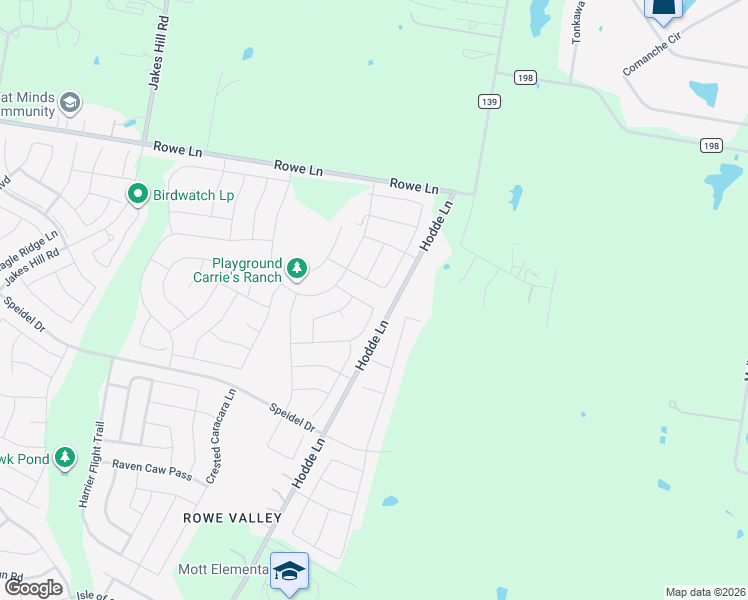 map of restaurants, bars, coffee shops, grocery stores, and more near 20 Hodde Lane in Pflugerville