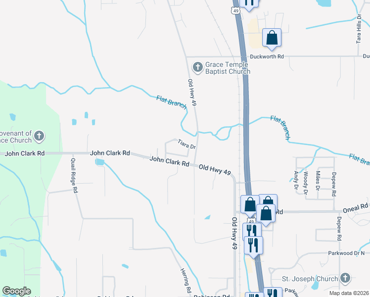 map of restaurants, bars, coffee shops, grocery stores, and more near 13197 Tiara Drive in Gulfport