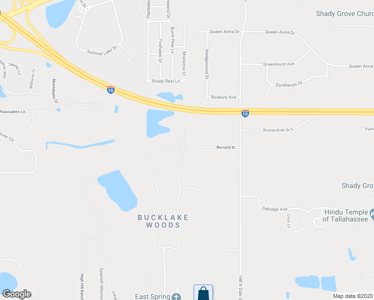 map of restaurants, bars, coffee shops, grocery stores, and more near 1793 Benado Lomas Drive in Tallahassee