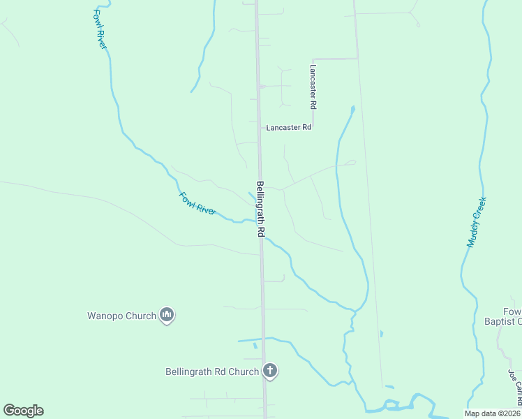 map of restaurants, bars, coffee shops, grocery stores, and more near Bellingrath Road in Theodore