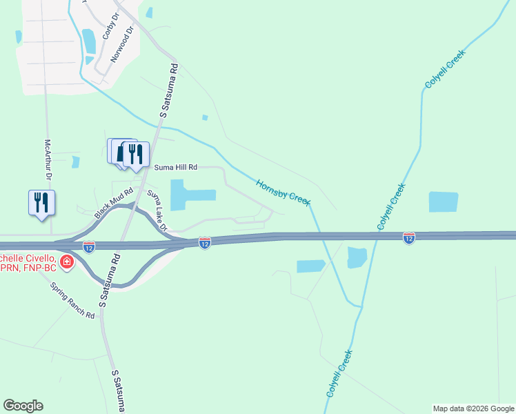 map of restaurants, bars, coffee shops, grocery stores, and more near 17830 Suma Hill Road in Livingston
