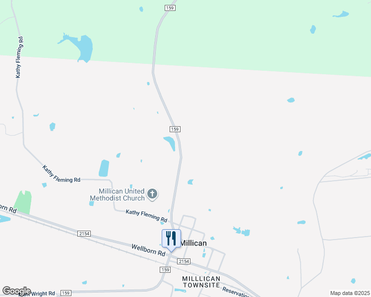 map of restaurants, bars, coffee shops, grocery stores, and more near in Millican