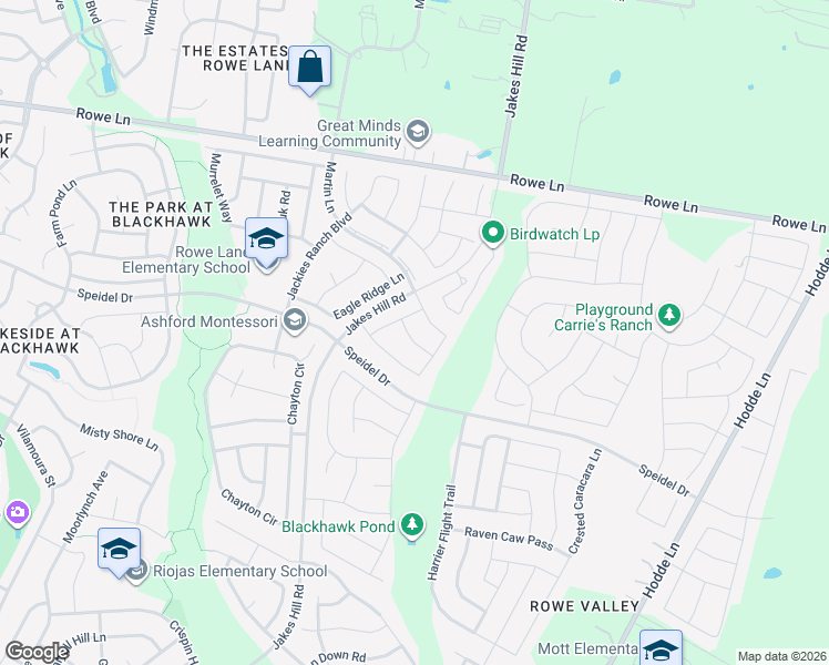 map of restaurants, bars, coffee shops, grocery stores, and more near 3508 Tree Swallow Way in Pflugerville