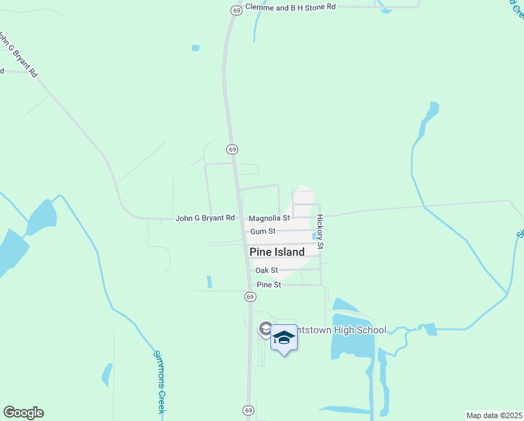 map of restaurants, bars, coffee shops, grocery stores, and more near 20742 Magnolia Street in Blountstown