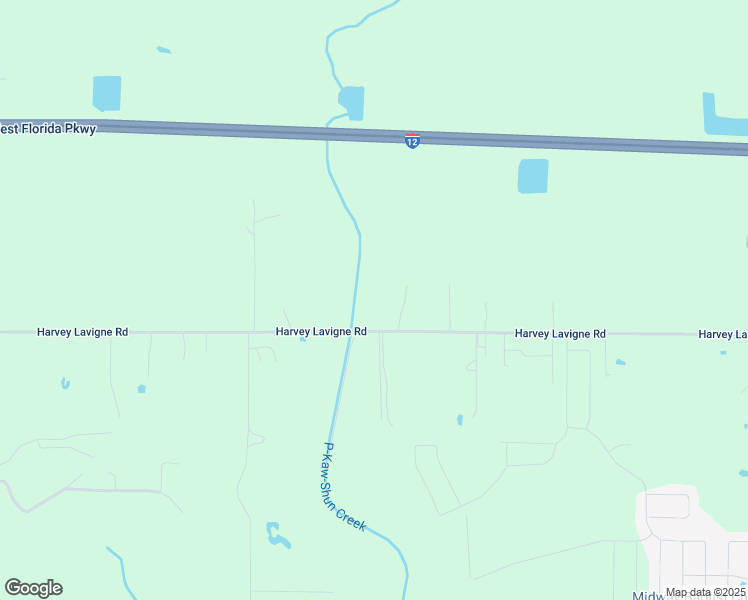map of restaurants, bars, coffee shops, grocery stores, and more near 25513 Harvey Lavigne Road in Ponchatoula