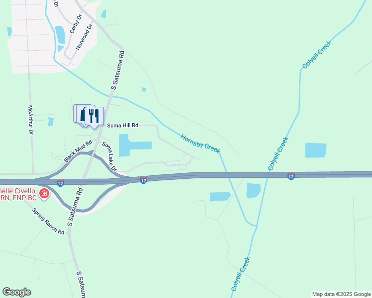 map of restaurants, bars, coffee shops, grocery stores, and more near 17845 Suma Hill Road in Livingston