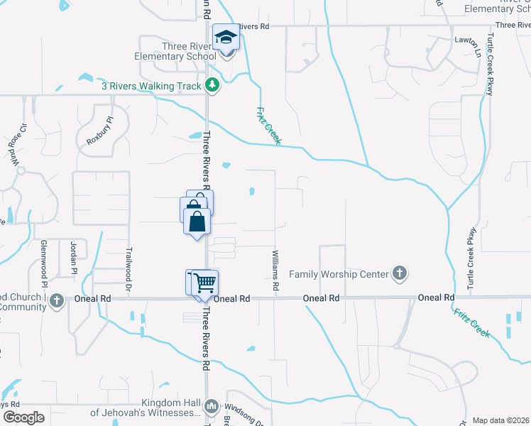 map of restaurants, bars, coffee shops, grocery stores, and more near 13161 Williams Road in Gulfport