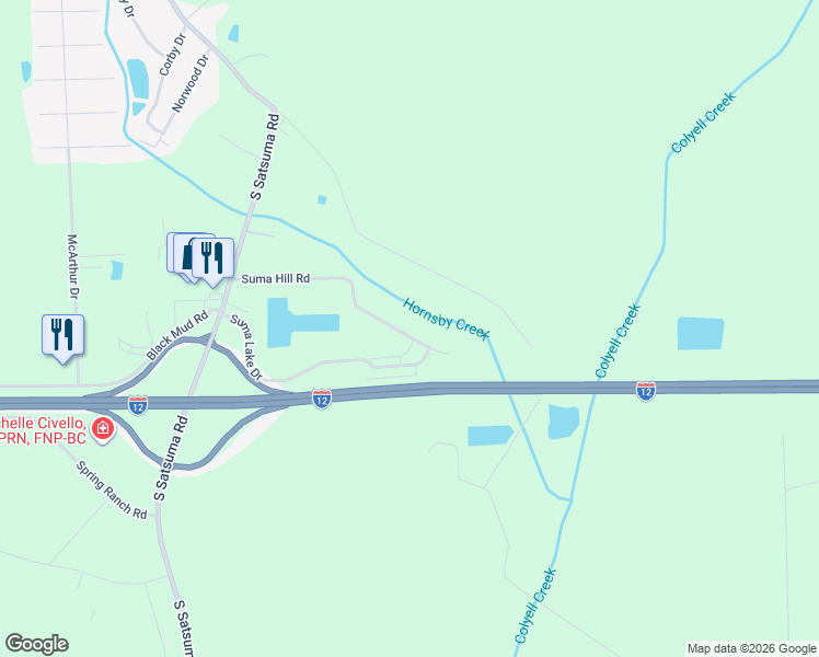 map of restaurants, bars, coffee shops, grocery stores, and more near 17830 Suma Hill Road in Livingston