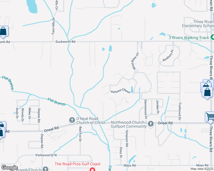 map of restaurants, bars, coffee shops, grocery stores, and more near 15323 Sugar Cane Cove in Gulfport