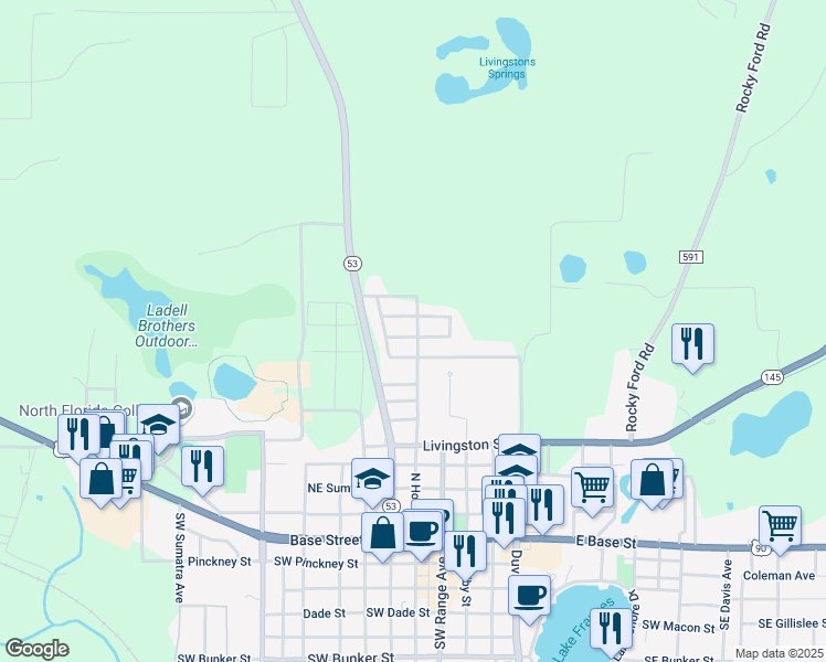 map of restaurants, bars, coffee shops, grocery stores, and more near 175 1st Place in Madison