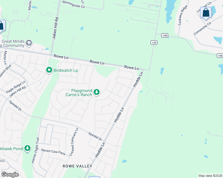 map of restaurants, bars, coffee shops, grocery stores, and more near 20917 Claire Jean Path in Pflugerville