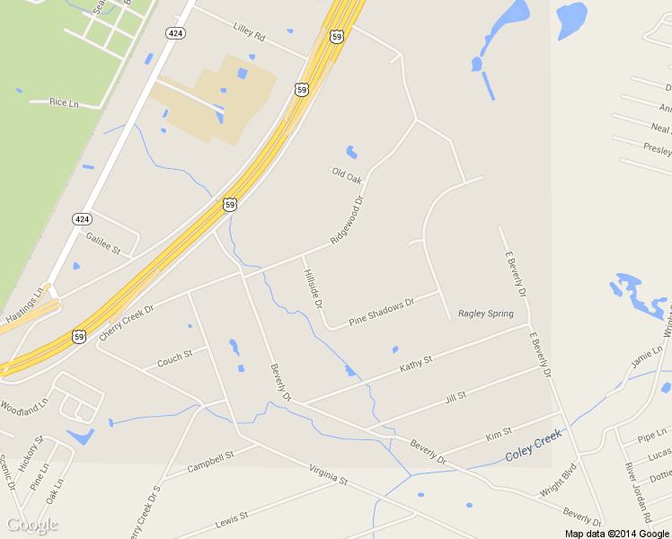 map of restaurants, bars, coffee shops, grocery stores, and more near 431 Ridgewood Dr in Shepherd