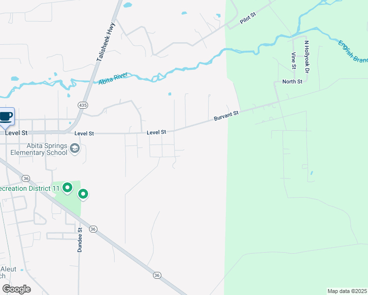 map of restaurants, bars, coffee shops, grocery stores, and more near 72084 Rosalie Road in Abita Springs