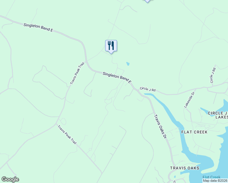 map of restaurants, bars, coffee shops, grocery stores, and more near 24601 Singleton Bend East in Marble Falls