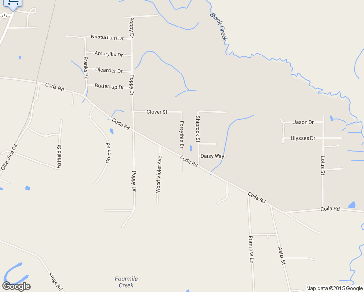 map of restaurants, bars, coffee shops, grocery stores, and more near 9315 Forsythia Drive in Moss Point