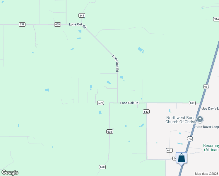 map of restaurants, bars, coffee shops, grocery stores, and more near 953 County Road 639 in Buna